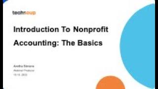 Introduction To Nonprofit Accounting  The Basics