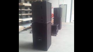 PA Setup Test Martin Mach Slingshot MS1262  Subs RCF-LF18X400 Amps Audiopole climax1500 PA Anlage