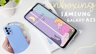 samsung galaxy A23 aesthetic unboxing  | accessories & set up (asmr)