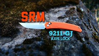 SRM 9211-GJ Axis Style Lock Quick Review/Great Budget Knife!!!(Knathan's Knives)