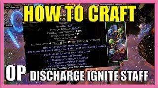 How I Crafted my OP Discharge Ignite Staff - Prepare your Wallets [PoE 3.13]