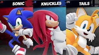 Sonic vs Knuckles vs Tails - Super Smash Bros Ultimate