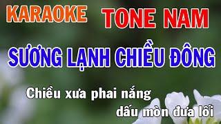 Sương Lạnh Chiều Đông Karaoke Tone Nam Nhạc Sống - Phối Mới Dễ Hát - Nhật Nguyễn