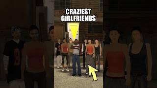 CRAZIEST GIRLFRIENDS IN GTA SAN ANDREAS! ️ #gta #gtasanandreas #secrets