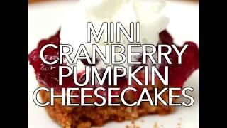 Holiday Recipe : Mini Cranberry Pumpkin Cheesecakes