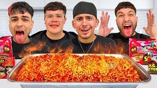 4 HISPANICS TRY THE WORLDS SPICIEST NOODLES..(SPICY ASF)