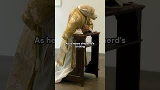 A Wolf in Shepherd's Clothing | Wolf-Sheep-Priest (2008) by Deborah Sengl #art