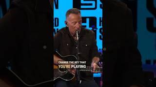 Bruce Springsteen on playing barre chords or open chords