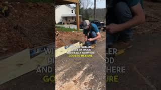 Framing out terraced flower bed  #shorts #landscape #framing #builder #diy #homediy #construction