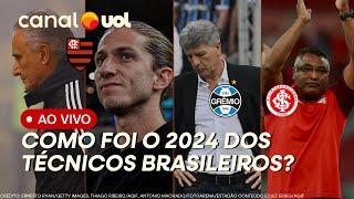  TITE E RENATO GAÚCHO EM BAIXA, FILIPE LUÍS E ROGER EM ALTA: O 2024 DOS TÉCNICOS BRASILEIROS