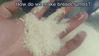 Puffed panko breadcrumbs making machine bread crumbs production line testing - Sunrising Machinery