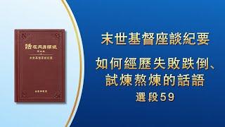 末世基督座談紀要《如何經歷失敗跌倒、試煉熬煉的話語》選段59