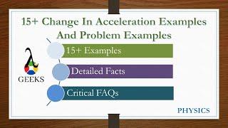 15+ Change In Acceleration Examples And Problem Examples