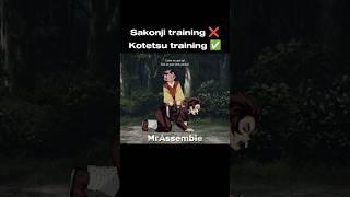 Sakonji training  Kotetsu training  #demonslayer #kimetsunoyaiba #fyp #foryou