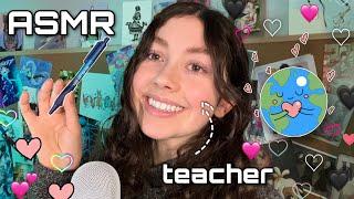 ASMR | Welcome To Geography Class! ( whispered to soft spoken, teacher roleplay )