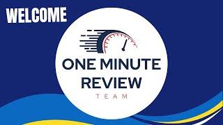 Welcome to the One Minute Review Team