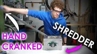 Building a Hand Cranked Shredder for Recycling Plastics 