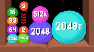 2048 Game: JELLY DROPS 2048 - Trillion Unlocked