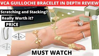 VAN CLEEF AND ARPELS VINTAGE ALHAMBRA 5 MOTIF GUILLOCHE BRACELET REVIEW | VCA guilloche bracelet