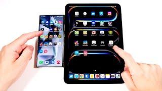 Galaxy S24 Ultra vs iPad Pro M4 Speed Test