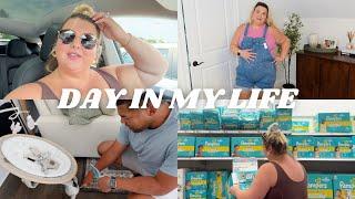 PREGNANCY UPDATE, OLD NAVY HAUL, MAXI COSI SWING, DIAPER SALE!