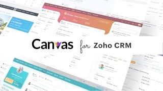 The industry's 1st no-code design studio - Canvas for Zoho CRM