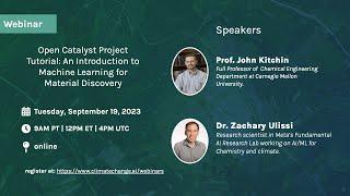 Open Catalyst Project Tutorial: An Introduction to Machine Learning for Material Discovery