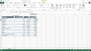 Microsoft Excel 2013 Tutorial - 20 - Using Formulas in Tables