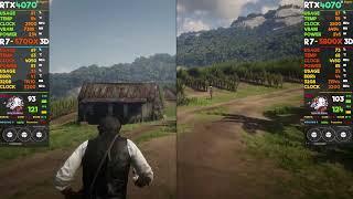 AMD Ryzen 7 5700X3D vs AMD Ryzen 7 5800X3D || RDR 2 Gameplay Benchmark