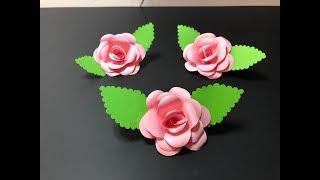 Trandafiri din hârtie Realistic Paper Roses TUTORIAL / DIY Paper Roses / Paper Flowers