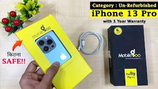 MobileGoo iPhone 13 Pro Un-Refurbished | Unboxing, Review, 3uTool Test | ₹73.5k