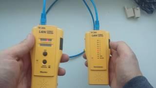 Nikomax NMC-TE300 lan tester Кабельный тестер RJ45/RJ12 со встроенным переговорным устройством