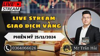 LIVE TRADING - GIAO DỊCH VÀNG ( PHIÊN MỸ 25/11/2024 ) | Trading map #livestream #tradingmap