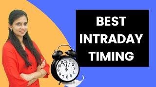 Best Intraday trading Timing | Beginners Intraday trading technique | CA Akshatha Udupa
