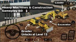 Heavy Machines and Construction Gameplay - Buying and checking out the Grader from the Dealer