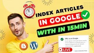 Google Indexing API for Blogger with Proof | How to Index Blog on Google.Google API (Index In 1 Sec)