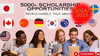 2024/2025  5000+ scholarship opportunities |No one will tell you