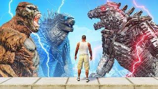 ГОДЗИЛЛА И КОНГ ПРОТИВ МЕХАГОДЗИЛЛЫ ГТА 5 МОДЫ! GODZILLA KONG ОБЗОР МОДА В GTA 5! ИГРЫ ВИДЕО MODS