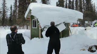 Shed roof snow removal