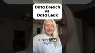 Data breach vs data leak. What’s the difference? #cybersecurity #databreach #tech