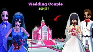 ZOMBIE YUTA & MIO Wedding Conple Haunter ( Haunted's)| Sakura School Simulator story 