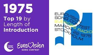 All Eurovision 1975 Song Intros Sorted by Length