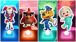 TILES HOP EDM RUSH   Pomni  Angry Bird  Sheriff Labrador  Cocomelon