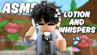 Roblox ASMR with LOTION?(whispers, lotion, tapping and mouth sounds)