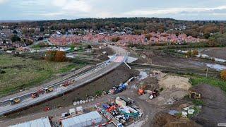 November 2024 - Update on the construction Chester Bridge in Ash, Aldershot replacing level crossing