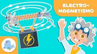 ELECTROMAGNETISMO para niños  ¿Qué es un electroimán?  Ciencias para niños