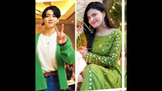 Jungkook vs Iqra same color/BTS vs sistrology/lovers subscribe