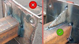 How to Weld base Plate strong ! लोहे के कॉलम को मजबूत कैसे बनाऐ!