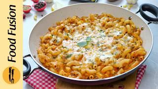 Easy Cheesy Tomato Pasta Recipe by Food Fusion