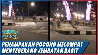Heboh Video Penampakan Pocong Melompat Menyeberang Jembatan Basit  di Banjarmasin